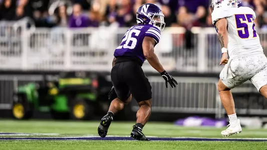 September 5, 2025, Evanston, IL: A game between Northwestern Football and Western Illinois at Northwestern Medicine Field at Martin Stadium in Evanston, IL on Friday, September 5, 2025. (Photo by Ryan Kuttler/Northwestern Athletics)