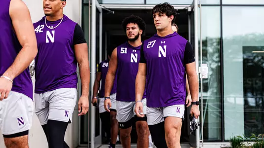 October 18, 2025, Evanston, IL: A game between Northwestern Football and Purdue at Northwestern Medicine Field at Martin Stadium in Evanston, IL on Saturday, October 18, 2025. (Photo by Griffin Quinn/Northwestern Athletics)