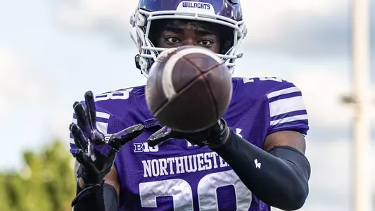 September 5, 2025, Evanston, IL: A game between Northwestern Football and Western Illinois at Northwestern Medicine Field at Martin Stadium in Evanston, IL on Friday, September 5, 2025. (Photo by Mary Grace Grabill/Northwestern Athletics)