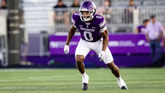 October 4, 2025, Evanston, IL: A game between Northwestern Football and ULM at Northwestern Medicine Field at Martin Stadium in Evanston, IL on Saturday, October 4, 2025. (Photo by Griffin Quinn/Northwestern Athletics)