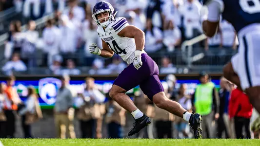 October 11, 2025, State College, PA: A game between Northwestern Football and Penn State at Beaver Stadium in State College, PA on Saturday, October 11, 2025. (Photo by Ryan Kuttler/Northwestern Athletics)
