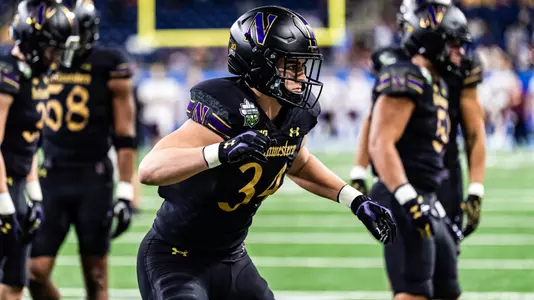December 26, 2025, Detroit, MI: A game between Northwestern Football and Central Michigan during the Game Above Sports Bowl at Ford Field in Detroit, MI on Friday, December 26, 2025. (Photo by Kailey Zagst/Northwestern Athletics)