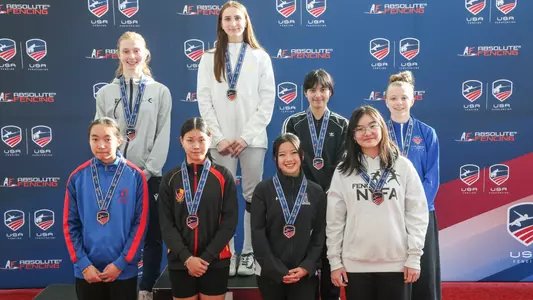 February NAC Junior Women's Epee Podium