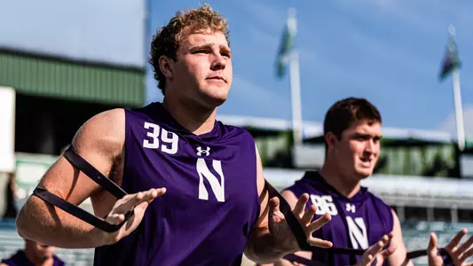 August 30, 2025, New Orleans, LA: A game between Northwestern Football and Tulane at Yulman Field in New Orleans, LA on Saturday, August 30, 2025. (Photo by Ryan Kuttler/Northwestern Athletics)