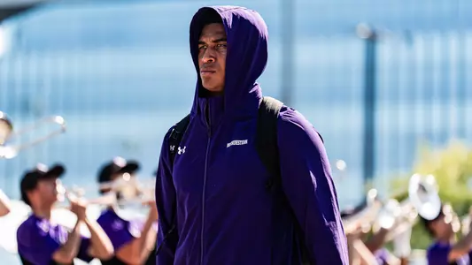 October 4, 2025, Evanston, IL: A game between Northwestern Football and Louisiana Monroe at Northwestern Medicine Field at Martin Stadium in Evanston, IL on Saturday, October 4, 2025. (Photo by Ryan Kuttler/Northwestern Athletics)