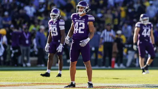 November 15, 2025, Chicago, IL: A game between Northwestern Football and Michigan at Wrigley Field in Chicago, IL on Saturday, November 15, 2025. (Photo by Griffin Quinn/Northwestern Athletics)