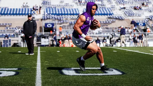 October 11, 2025, University Park, PA: A game between Northwestern Football and Penn State at Beaver Stadium in University Park, PA on Saturday, October 11, 2025. (Photo by Griffin Quinn/Northwestern Athletics)