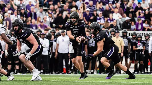 October 18, 2025, Evanston, IL: A game between Northwestern Football and Purdue at Northwestern Medicine Field at Martin Stadium in Evanston, IL on Saturday, October 18, 2025. (Photo by Ryan Kuttler/Northwestern Athletics)