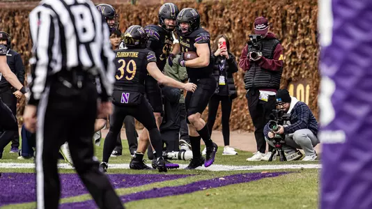 November 23, 2025, Chicago, IL: A game between Northwestern Football and Minnesota at Wrigley Field in Chicago, IL on Saturday, November 23, 2025. (Photo by Mary Grace Grabill/Northwestern Athletics)