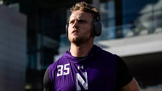 September 5, 2025, Evanston, IL: A game between Northwestern Football and Western Illinois at Northwestern Medicine Field at Martin Stadium in Evanston, IL on Friday, September 5, 2025. (Photo by Mary Grace Grabill/Northwestern Athletics)