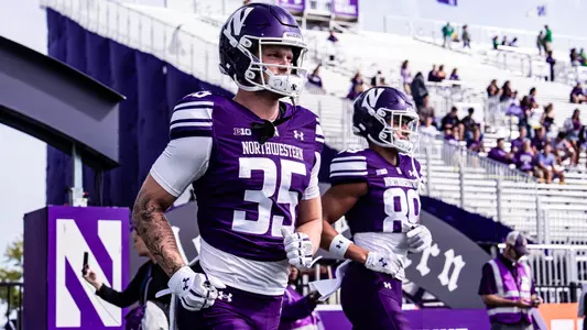 September 13, 2025, Evanston, IL: A game between Northwestern Football and Oregon at Northwestern Medicine Field at Martin Stadium in Evanston, IL on Saturday, September 13, 2025. (Photo by Mary Grace Grabill/Northwestern Athletics)