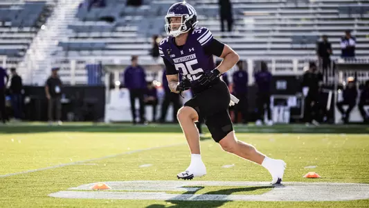 September 5, 2025, Evanston, IL: A game between Northwestern Football and Western Illinois at Northwestern Medicine Field at Martin Stadium in Evanston, IL on Friday, September 5, 2025. (Photo by Mary Grace Grabill/Northwestern Athletics)