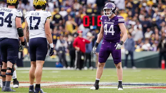November 15, 2025, Chicago, IL: A game between Northwestern Football and Michigan at Wrigley Field in Chicago, IL on Saturday, November 15, 2025. (Photo by Griffin Quinn/Northwestern Athletics)