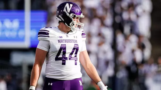 October 11, 2025, University Park, PA: A game between Northwestern Football and Penn State at Beaver Stadium in University Park, PA on Saturday, October 11, 2025. (Photo by Griffin Quinn/Northwestern Athletics)