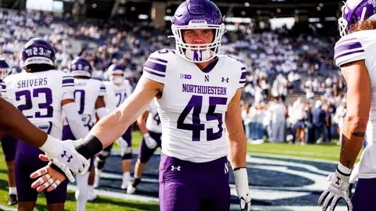 October 11, 2025, University Park, PA: A game between Northwestern Football and Penn State at Beaver Stadium in University Park, PA on Saturday, October 11, 2025. (Photo by Griffin Quinn/Northwestern Athletics)