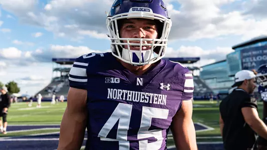 September 5, 2025, Evanston, IL: A game between Northwestern Football and Western Illinois at Northwestern Medicine Field at Martin Stadium in Evanston, IL on Friday, September 5, 2025. (Photo by Ryan Kuttler/Northwestern Athletics)
