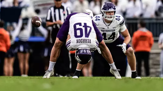 October 11, 2025, State College, PA: A game between Northwestern Football and Penn State at Beaver Stadium in State College, PA on Saturday, October 11, 2025. (Photo by Ryan Kuttler/Northwestern Athletics)
