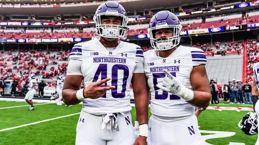 October 25, 2025, Lincoln, NE: A game between Northwestern Football and Nebraska at Memorial Stadium in Lincoln, NE on Saturday, October 25, 2025. (Photo by Ryan Kuttler/Northwestern Athletics)