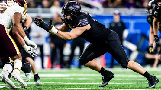 December 26, 2025, Detroit, MI: A game between Northwestern Football and Central Michigan during the Game Above Sports Bowl at Ford Field in Detroit, MI on Friday, December 26, 2025. (Photo by Ryan Kuttler/Northwestern Athletics)