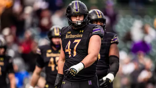 November 23, 2025, Chicago, IL: A game between Northwestern Football and Minnesota at Wrigley Field in Chicago, IL on Saturday, November 23, 2025. (Photo by Mary Grace Grabill/Northwestern Athletics)