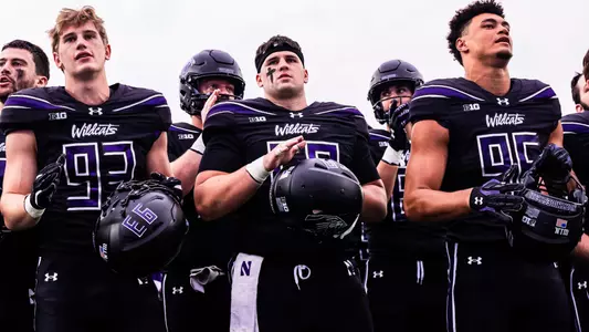 October 18, 2025, Evanston, IL: A game between Northwestern Football and Purdue at Northwestern Medicine Field at Martin Stadium in Evanston, IL on Saturday, October 18, 2025. (Photo by Kailey Zagst/Northwestern Athletics)
