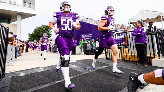 September 13, 2025, Evanston, IL: A game between Northwestern Football and Oregon at Northwestern Medicine Field at Martin Stadium in Evanston, IL on Saturday, September 13, 2025. (Photo by Griffin Quinn/Northwestern Athletics)