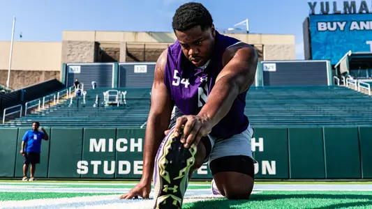 August 30, 2025, New Orleans, LA: A game between Northwestern Football and Tulane at Yulman Field in New Orleans, LA on Saturday, August 30, 2025. (Photo by Ryan Kuttler/Northwestern Athletics)