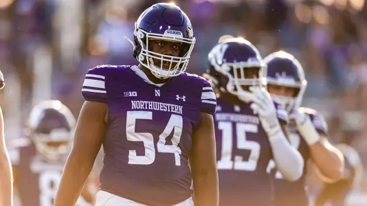 October 4, 2025, Evanston, IL: A game between Northwestern Football and Louisiana Monroe at Northwestern Medicine Field at Martin Stadium in Evanston, IL on Saturday, October 4, 2025. (Photo by Ryan Kuttler/Northwestern Athletics)