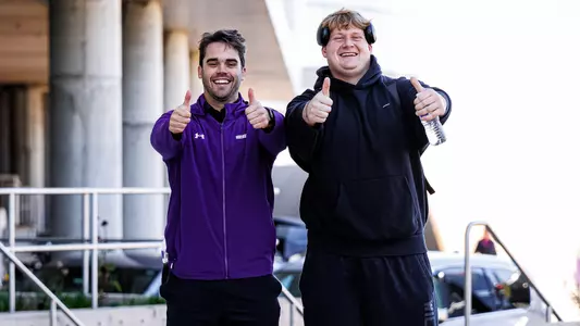 October 24, 2025, Evanston, IL: Northwestern Football travels to Nebraska from Walter Athletics Center in Evanston, IL on Friday, October 24, 2025. (Photo by Griffin Quinn/Northwestern Athletics)