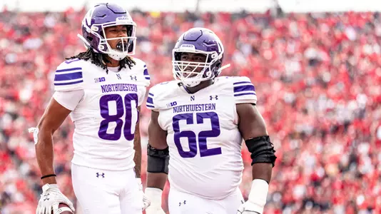 October 25, 2025, Lincoln, NE: A game between Northwestern Football and Nebraska at Memorial Stadium in Lincoln, NE on Saturday, October 25, 2025. (Photo by Ryan Kuttler/Northwestern Athletics)