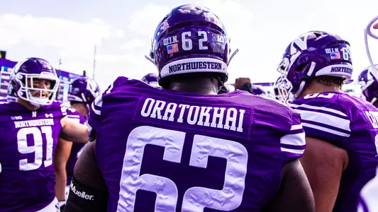 September 27, 2025, Evanston, IL: A game between Northwestern Football and UCLA at Northwestern Medicine Field at Martin Stadium in Evanston, IL on Saturday, September 27, 2025. (Photo by Mary Grace Grabill/Northwestern Athletics)