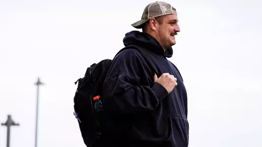 November 6, 2025, Evanston, IL: Northwestern Football travels to USC from Walter Athletics Center in Evanston, IL on Thursday, November 6, 2025. (Photo by Griffin Quinn/Northwestern Athletics)