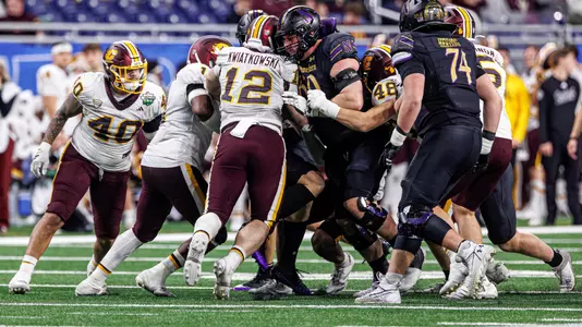 December 26, 2025, Detroit, MI: A game between Northwestern Football and Central Michigan at Ford Field in Detroit, MI on Friday, December 26, 2025. (Photo by Griffin Quinn/Northwestern Athletics)
