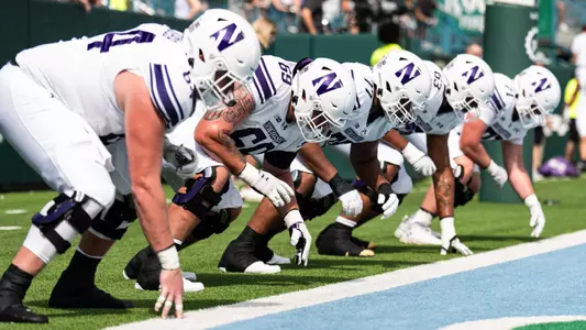 August 30, 2025, New Orleans, LA: A game between Northwestern Football and Tulane at Yulman Field in New Orleans, LA on Saturday, August 30, 2025. (Photo by Ryan Kuttler/Northwestern Athletics)