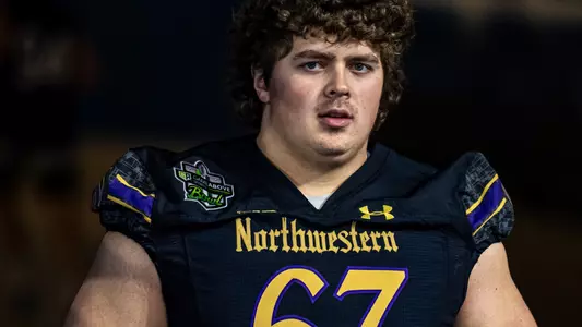 December 26, 2025, Detroit, MI: A game between Northwestern Football and Central Michigan during the Game Above Sports Bowl at Ford Field in Detroit, MI on Friday, December 26, 2025. (Photo by Ryan Kuttler/Northwestern Athletics)