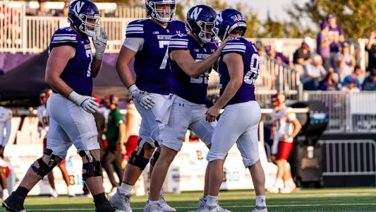 October 4, 2025, Evanston, IL: A game between Northwestern Football and ULM at Northwestern Medicine Field at Martin Stadium in Evanston, IL on Saturday, October 4, 2025. (Photo by Kailey Zagst/Northwestern Athletics)