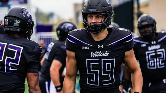 October 18, 2025, Evanston, IL: A game between Northwestern Football and Purdue at Northwestern Medicine Field at Martin Stadium in Evanston, IL on Saturday, October 18, 2025. (Photo by Ryan Kuttler/Northwestern Athletics)