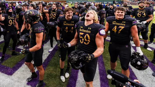 November 22, 2025, Chicago, IL: A game between Northwestern Football and Minnesota at Wrigley Field in Chicago, IL on Saturday, November 22, 2025. (Photo by Griffin Quinn/Northwestern Athletics)