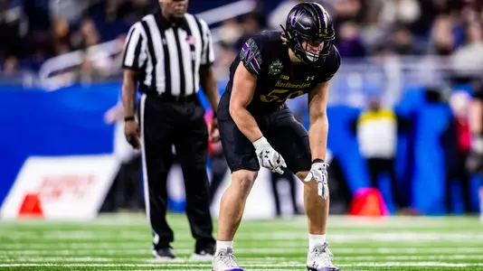December 26, 2025, Detroit, MI: A game between Northwestern Football and Central Michigan during the Game Above Sports Bowl at Ford Field in Detroit, MI on Friday, December 26, 2025. (Photo by Kailey Zagst/Northwestern Athletics)