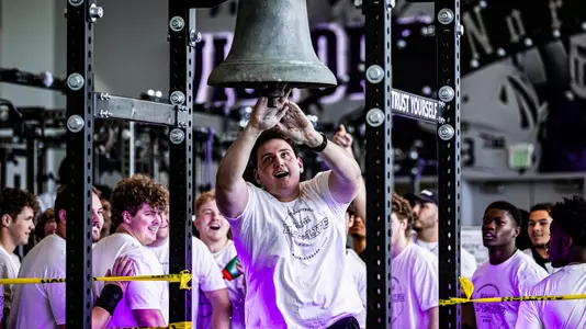 May 30, 2025, Evanston, IL: Members of the Northwestern Football team workout as part of a Lift For Life event at Walter Athletics Center in Evanston, IL on Friday, May 30, 2025. (Photo by Griffin Quinn/Northwestern Athletics)