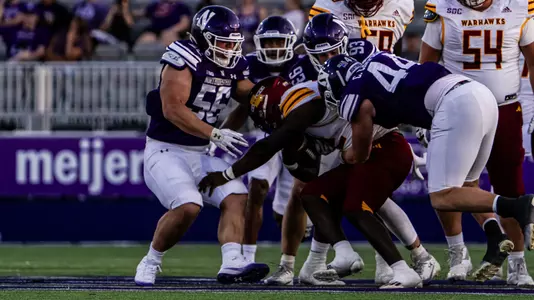 October 4, 2025, Evanston, IL: A game between Northwestern Football and ULM at Northwestern Medicine Field at Martin Stadium in Evanston, IL on Saturday, October 4, 2025. (Photo by Kailey Zagst/Northwestern Athletics)
