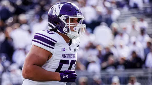 October 11, 2025, University Park, PA: A game between Northwestern Football and Penn State at Beaver Stadium in University Park, PA on Saturday, October 11, 2025. (Photo by Griffin Quinn/Northwestern Athletics)
