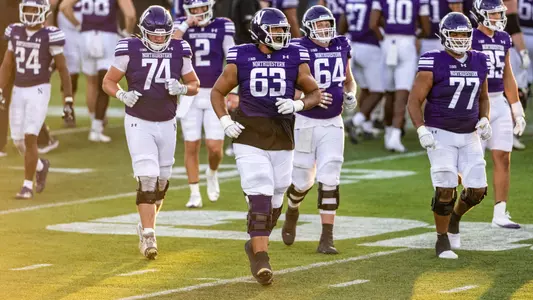 October 4, 2025, Evanston, IL: A game between Northwestern Football and Louisiana Monroe at Northwestern Medicine Field at Martin Stadium in Evanston, IL on Saturday, October 4, 2025. (Photo by Ryan Kuttler/Northwestern Athletics)