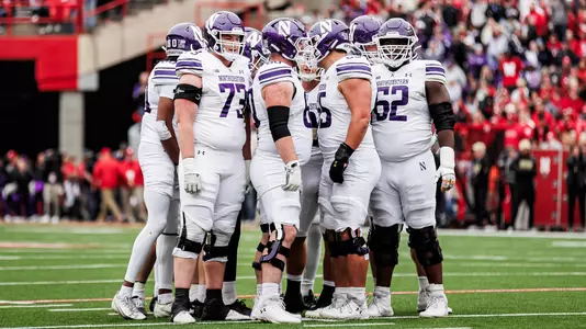 October 25, 2025, Lincoln, NE: A game between Northwestern Football and Nebraska at Memorial Stadium in Lincoln, NE on Saturday, October 25, 2025. (Photo by Griffin Quinn/Northwestern Athletics)