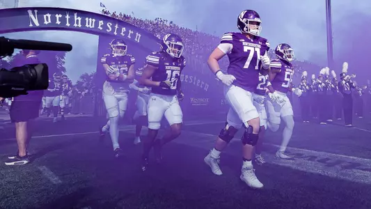 September 27, 2025, Evanston, IL: A game between Northwestern Football and UCLA at Northwestern Medicine Field at Martin Stadium in Evanston, IL on Saturday, September 27, 2025. (Photo by Griffin Quinn/Northwestern Athletics)