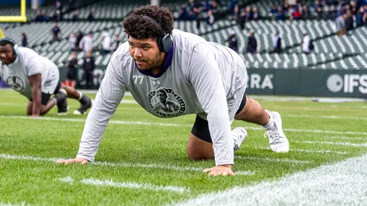 November 15, 2025, Chicago, IL: A game between Northwestern Football and Michigan at Wrigley Field in Chicago, IL on Saturday, November 15, 2025. (Photo by Kailey Zagst/Northwestern Athletics)