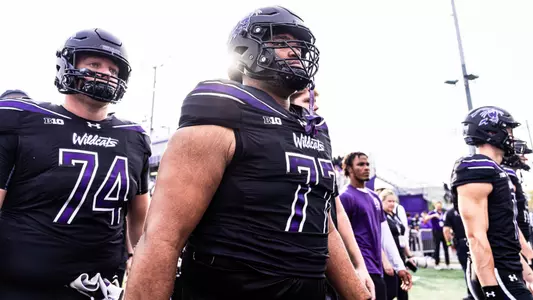 October 18, 2025, Evanston, IL: A game between Northwestern Football and Purdue at Northwestern Medicine Field at Martin Stadium in Evanston, IL on Saturday, October 18, 2025. (Photo by Michelle Nartey/Northwestern Athletics)