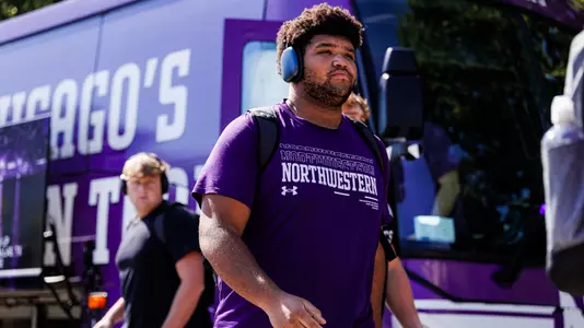 September 27, 2025, Evanston, IL: A game between Northwestern Football and UCLA at Northwestern Medicine Field at Martin Stadium in Evanston, IL on Saturday, September 27, 2025. (Photo by Griffin Quinn/Northwestern Athletics)