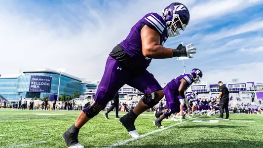 September 13, 2025, Evanston, IL: A game between Northwestern Football and Oregon at Northwestern Medicine Field at Martin Stadium in Evanston, IL on Saturday, September 13, 2025. (Photo by Ryan Kuttler/Northwestern Athletics)