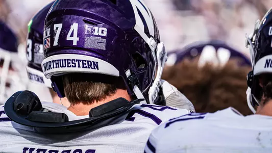 October 11, 2025, University Park, PA: A game between Northwestern Football and Penn State at Beaver Stadium in University Park, PA on Saturday, October 11, 2025. (Photo by Jordan Herald/Northwestern Athletics)